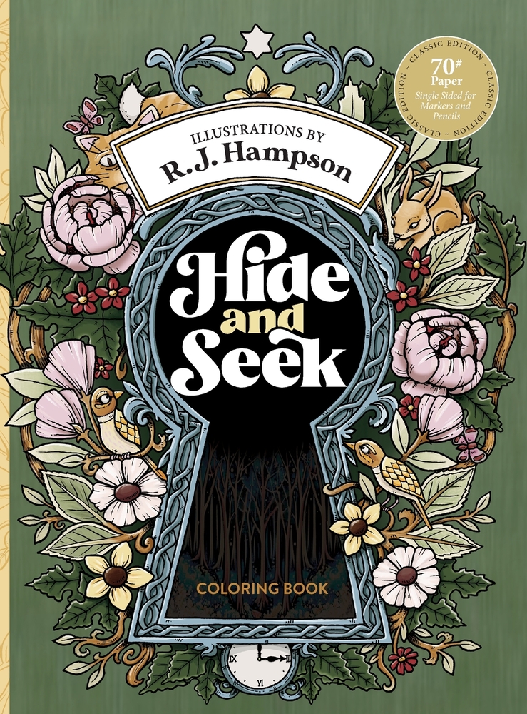 Hide and Seek Coloring Book cover