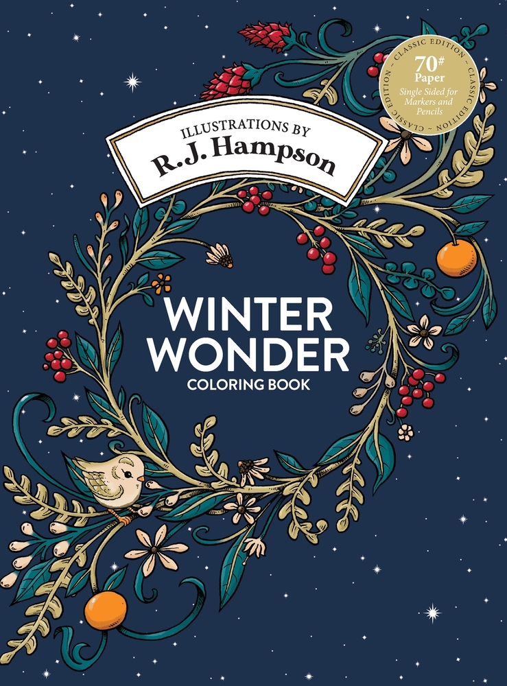 Winter Wonder Coloring Book cover