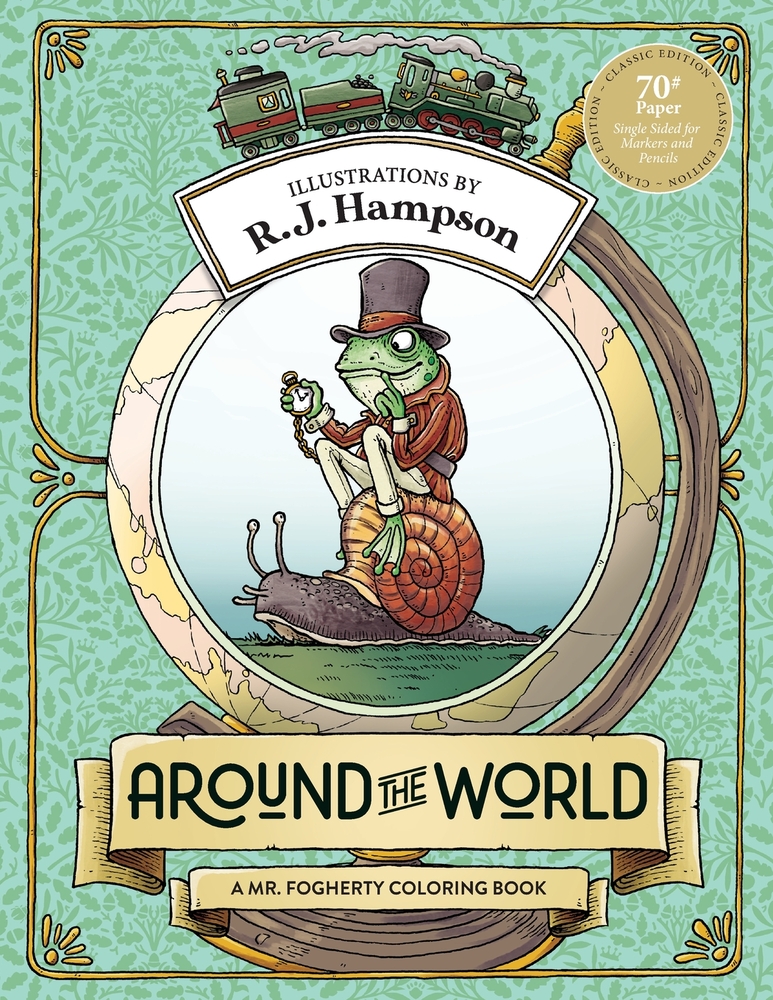 Around The World: A Mr. Fogherty Coloring Book cover