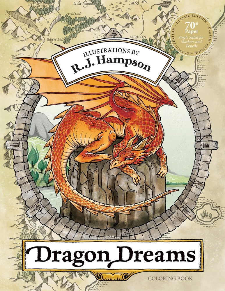 Dragon Dreams Coloring Book cover