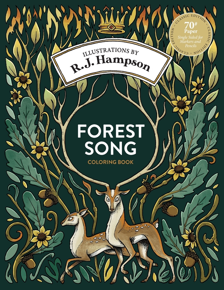 Forest Song Coloring Book cover