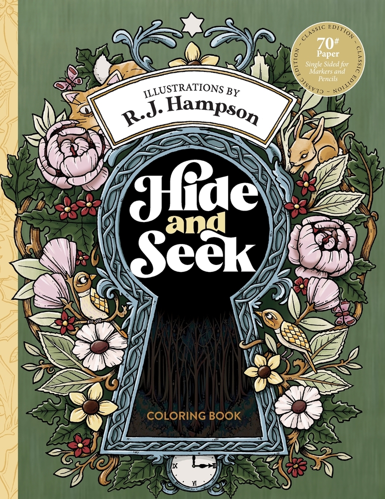 Hide and Seek Coloring Book cover