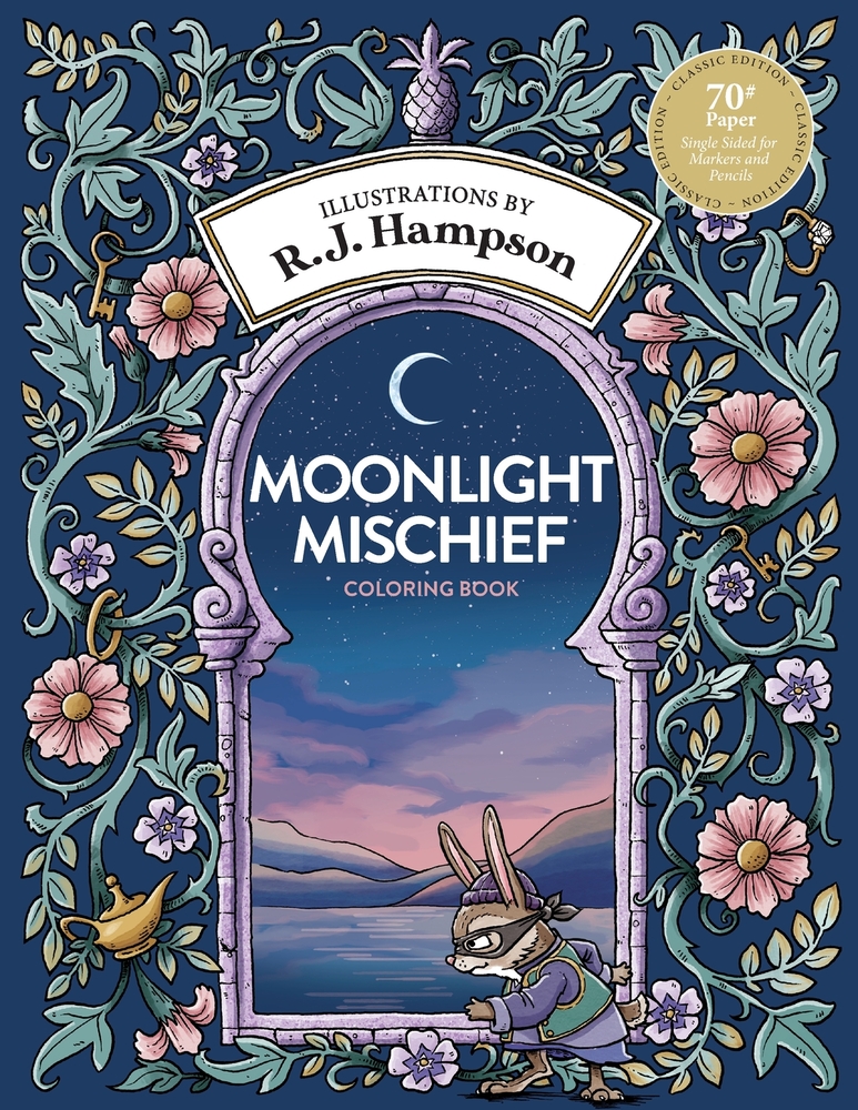 Moonlight Mischief Coloring Book cover