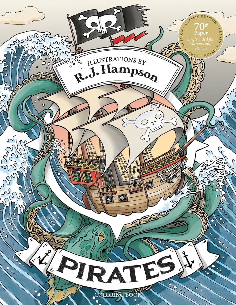 Pirates Coloring Book cover