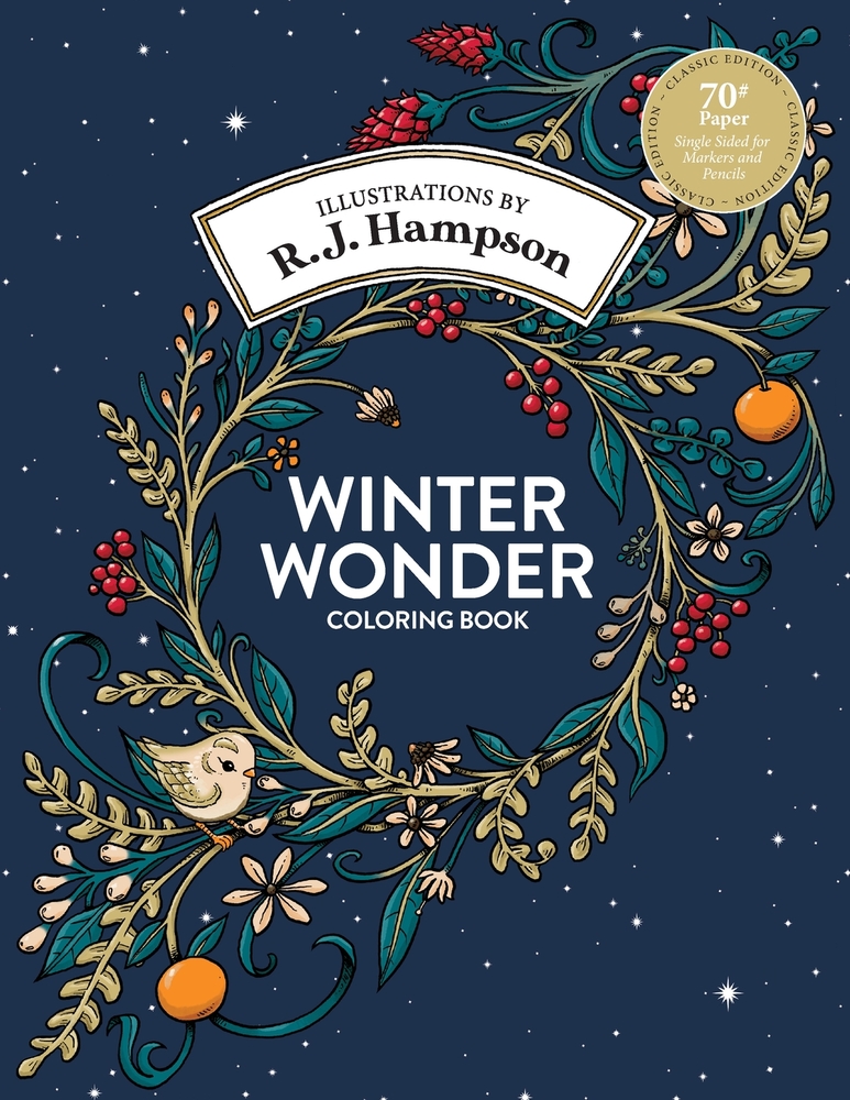 Winter Wonder Coloring Book cover
