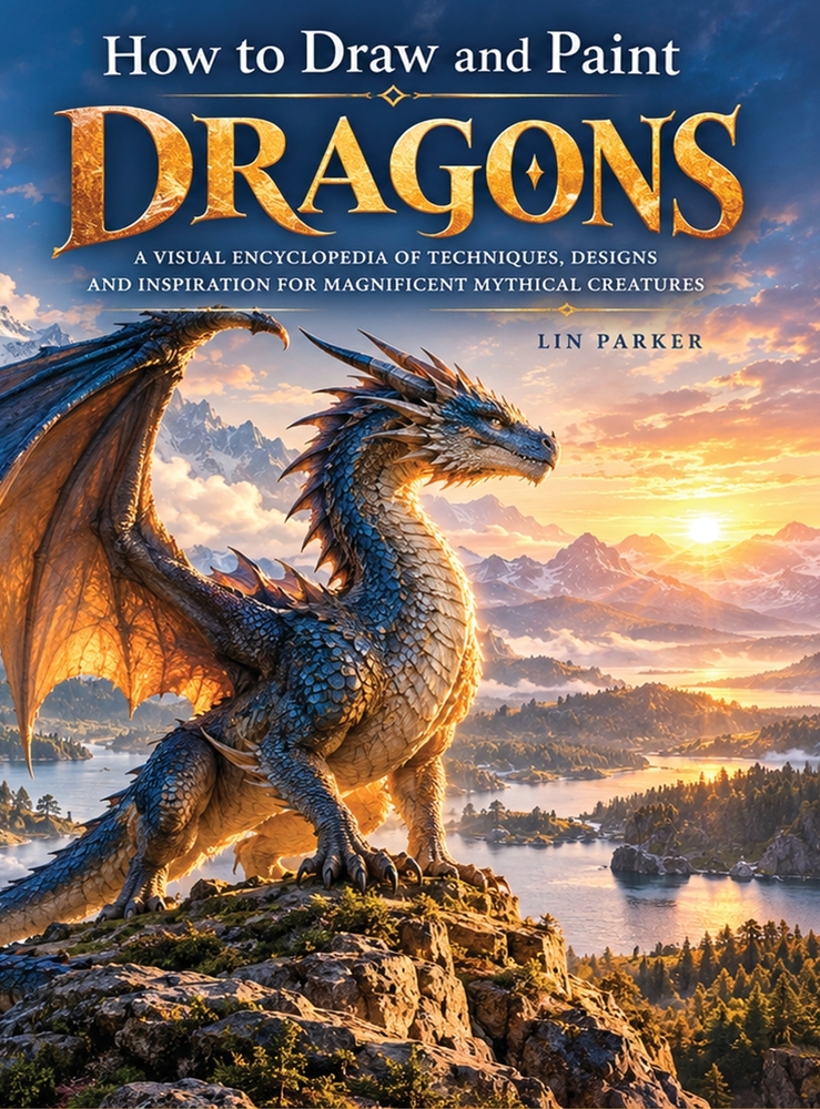 How to Draw and Paint Dragons: A Visual Encyclopedia of Techniques, Designs and Inspiration for Magnificent Mythical Creatures cover