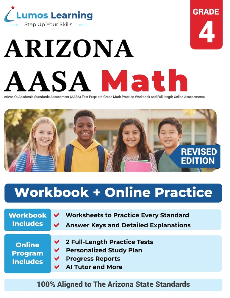 Arizona's Academic Standards Assessment (AASA) Test Prep: Arizona Test Study Guide cover