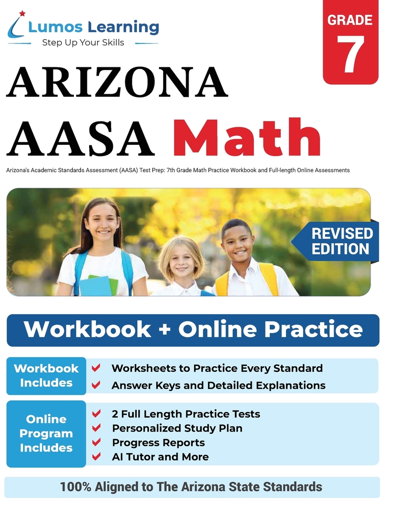 Arizona's Academic Standards Assessment (AASA) Test Prep: Arizona Test Study Guide cover