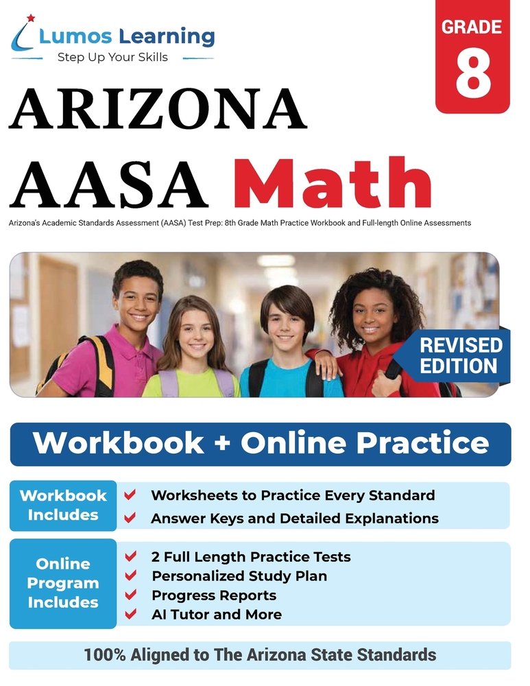 Arizona's Academic Standards Assessment (AASA) Test Prep: Arizona Test Study Guide cover
