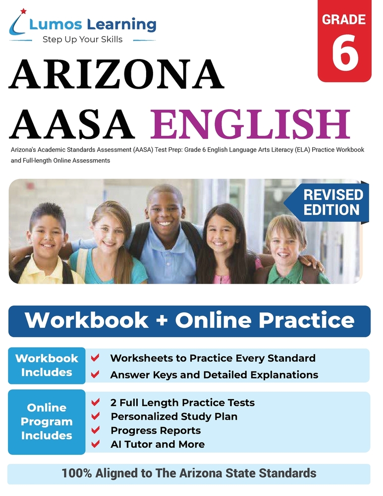 Arizona's Academic Standards Assessment (AASA) Test Prep: Arizona Test Study Guide cover