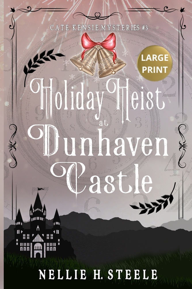 Holiday Heist at Dunhaven Castle Large Print: A Cate Kensie Mystery cover