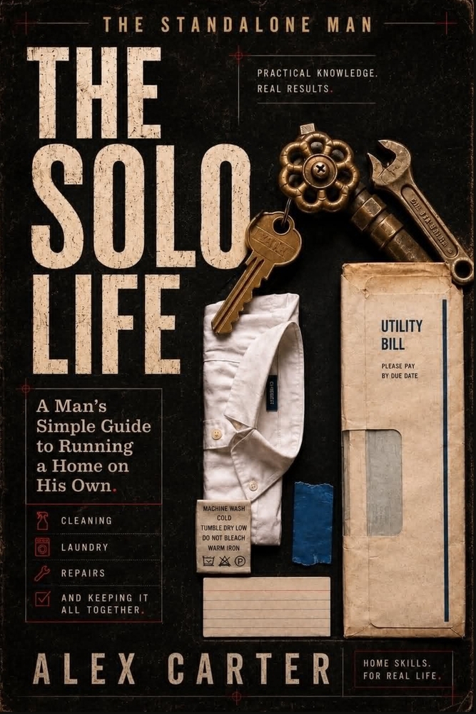 The Solo Life: A Man's Simple Guide to Running a Home on His Own Cleaning, Laundry, Repairs, and Keeping It All Together cover
