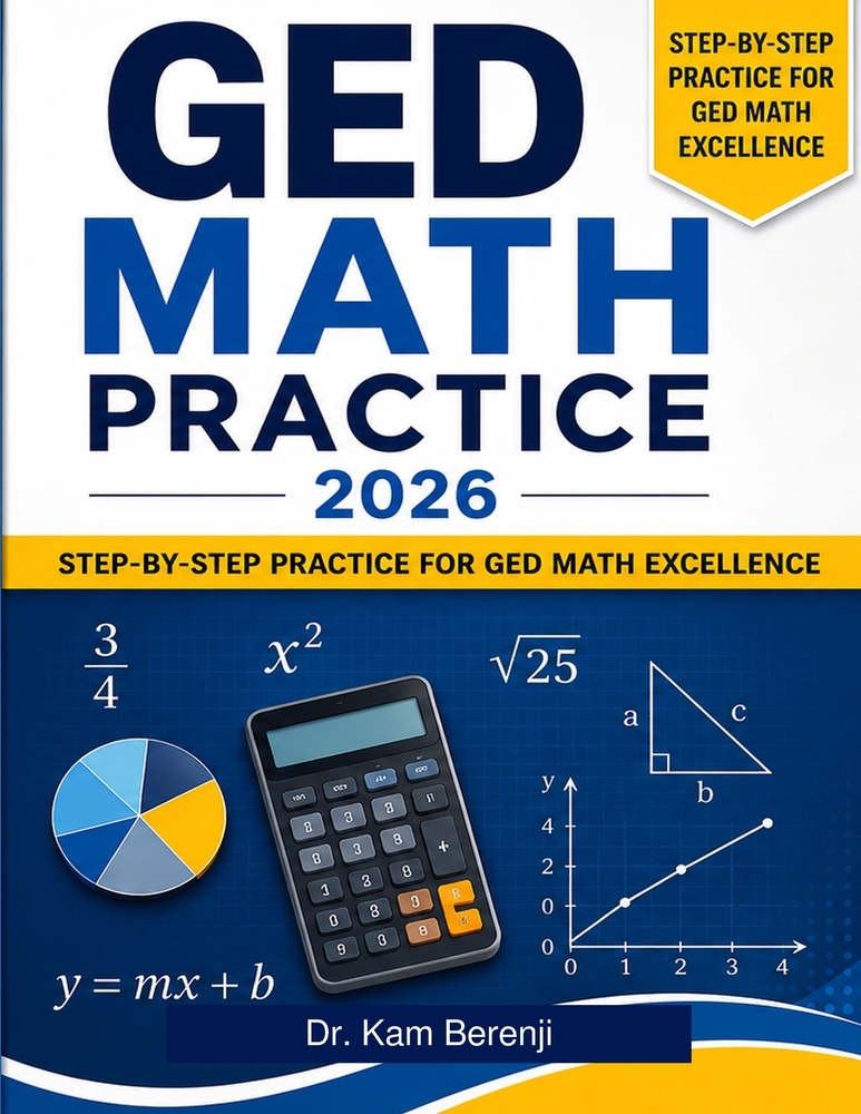 GED Math Practice 2026: Step-by-Step Practice for GED Math Excellence cover
