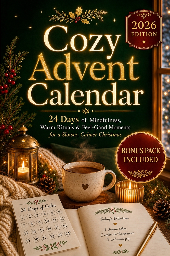 Cozy Advent Calendar: 24 Days of Mindfulness, Warm Rituals & Feel-Good Moments for a Slower, Calmer Christmas cover