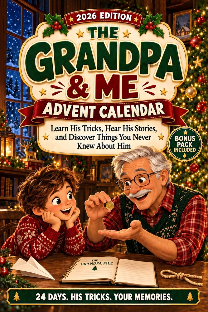 The Grandpa & Me Advent Calendar: Learn His Tricks, Hear His Stories, and Discover Things You Never Knew About Him cover