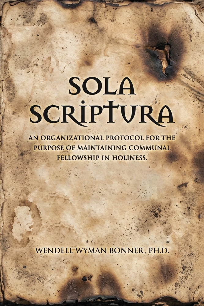 Sola Scriptura: An organizational protocol for the purpose of maintaining Communal fellowship in holiness cover