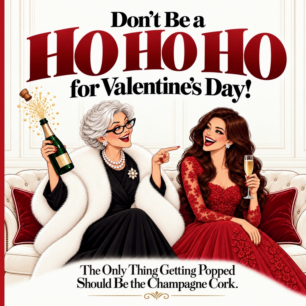 Don't Be a HO HO HO For Valentine's Day!: The Only Thing Getting Popped Should Be the Champagne Cork cover