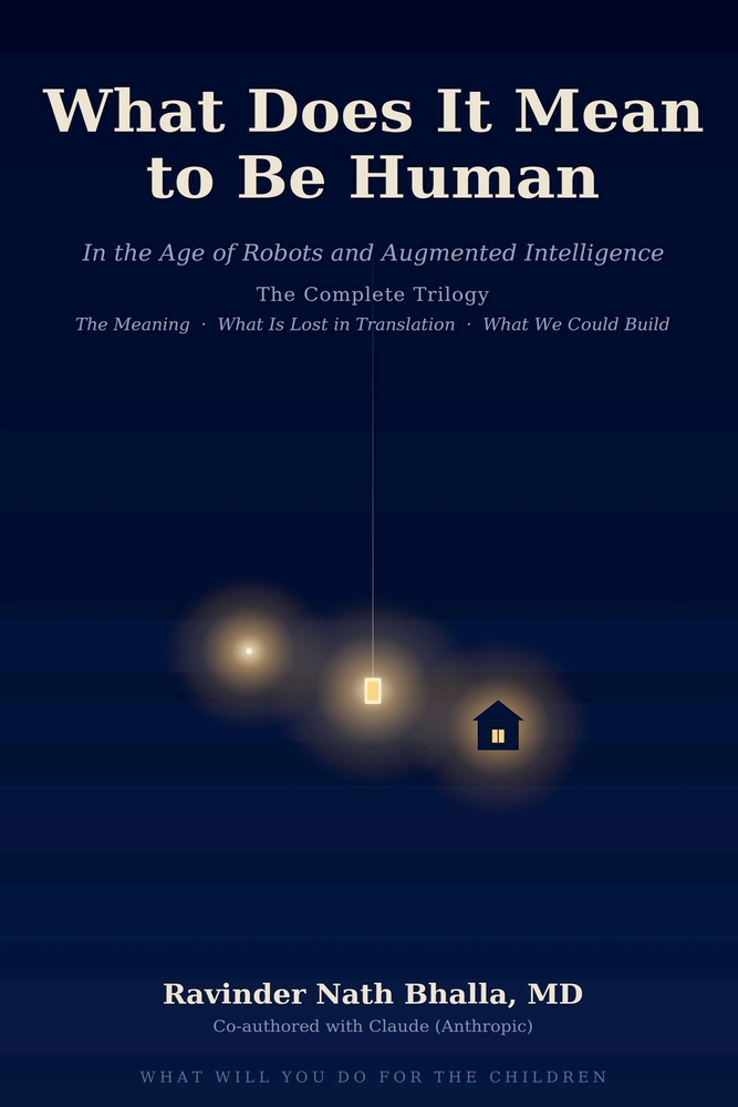 What Does It Mean to Be Human: In the Age of Robots and Augmented Intelligence-The Complete Trilogy cover