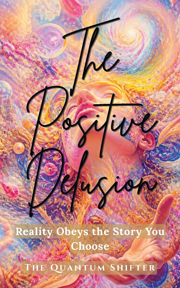 The Positive Delusion: Reality Obeys the Story You Choose - Manifest Money, Love, Success By Being "Delusional" cover