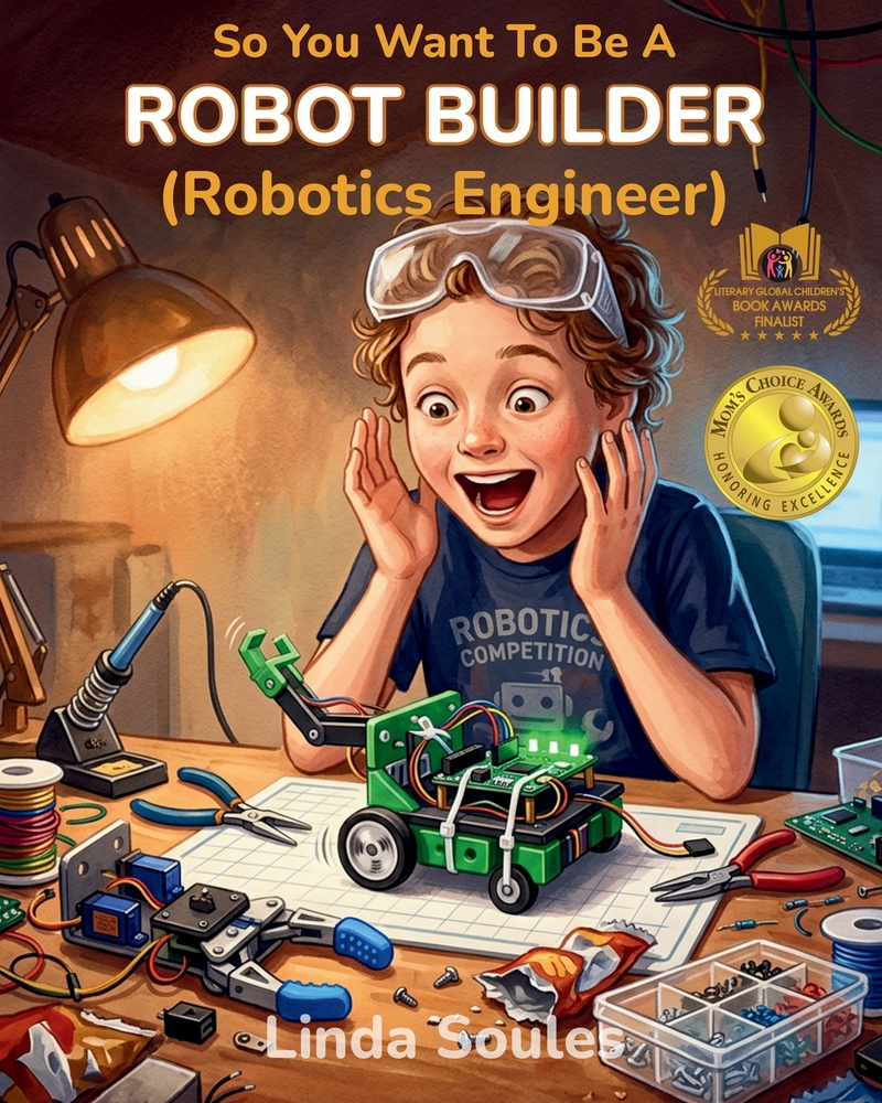 So You Want To Be A Robot Builder (Robotics Engineer): A Kids' Guide to Robotics, Artificial Intelligence, STEM Skills, and the Innovative Engineers W cover