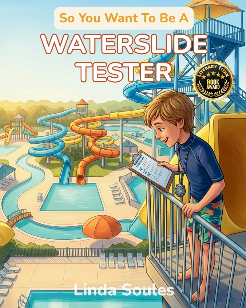 So You Want To Be A Waterslide Tester: A Kids' Guide to Waterslide Testing, Theme Park Safety, Ride Design, and the Lucky Professionals Whose Job Is t cover