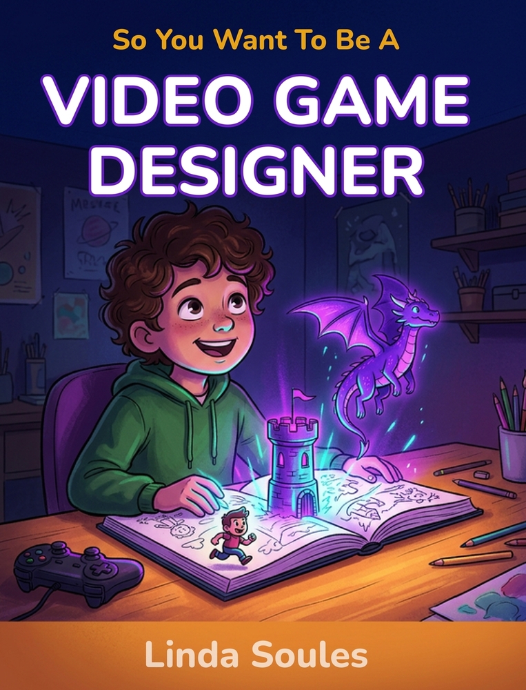 So You Want To Be A Video Game Designer: A Kids' Guide to Game Design, Coding, Storytelling, and the Creative Minds Who Build the Worlds We Love to Pl cover