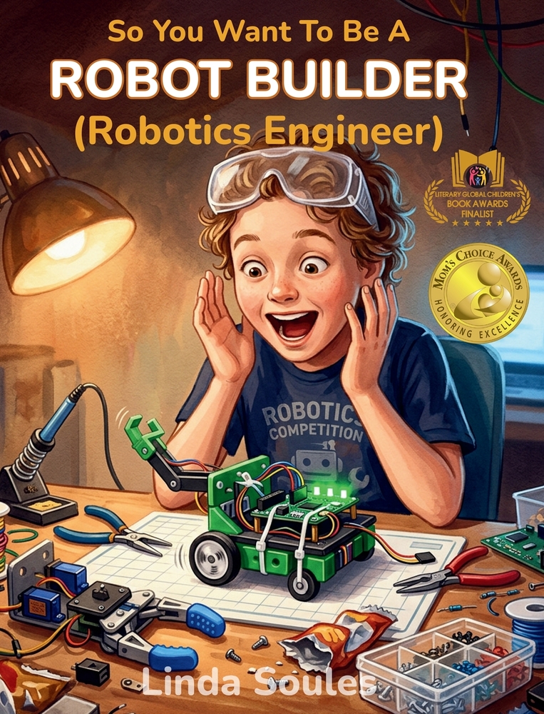 So You Want To Be A Robot Builder (Robotics Engineer): A Kids' Guide to Robotics, Artificial Intelligence, STEM Skills, and the Innovative Engineers W cover