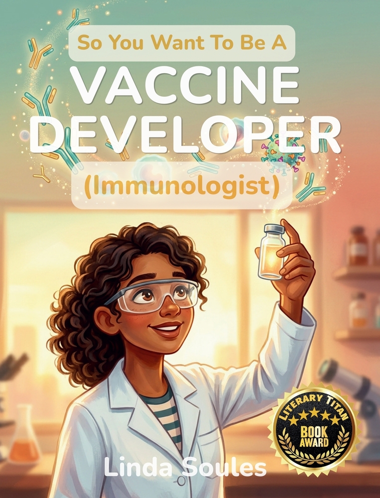 So You Want To Be A Vaccine Developer: A Kids' Guide to Vaccines, Immunology, Medical Research, and the Determined Scientists Who Protect the World fr cover