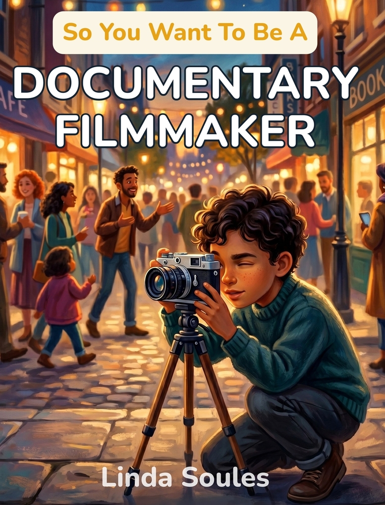 So You Want To Be A Documentary Filmmaker: A Kids' Guide to Filmmaking, Storytelling, Interviews, Editing, and the Curious Creators Who Capture Real L cover