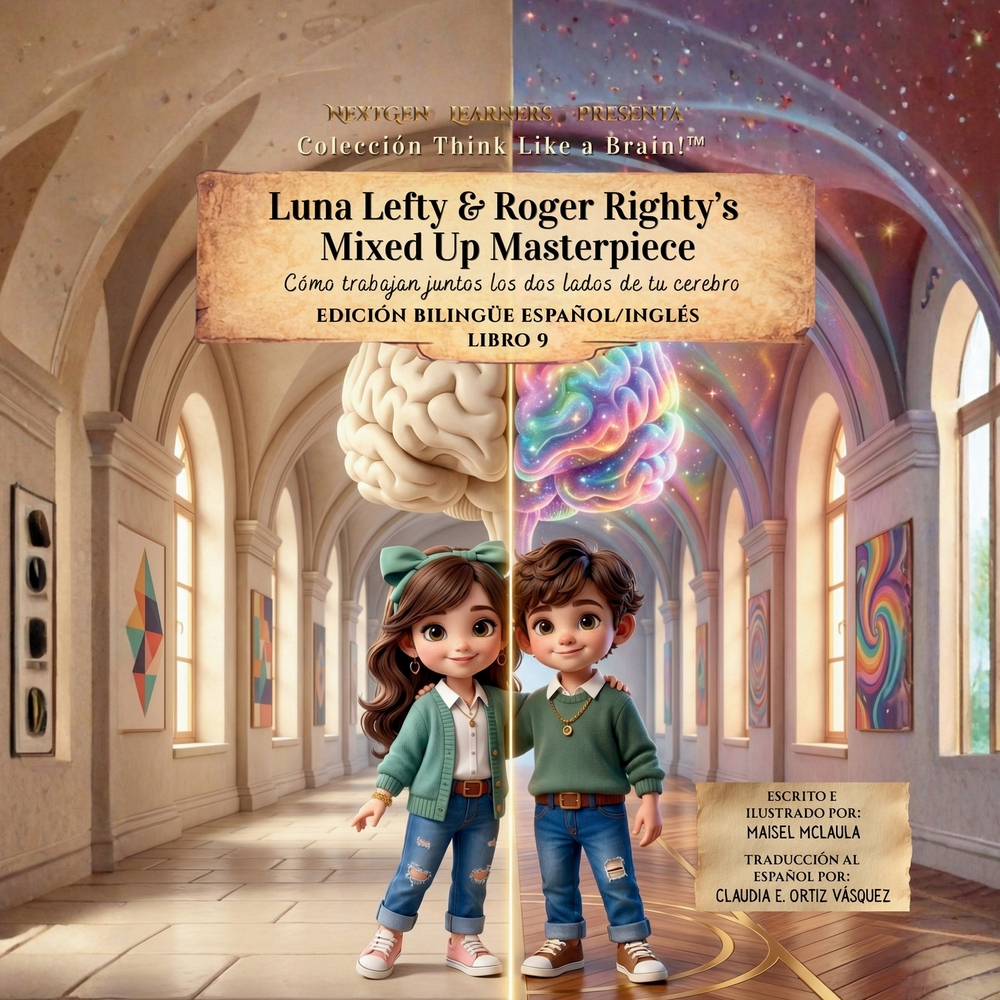 Luna Lefty & Roger Righty's Mixed Up Masterpiece: Cómo trabajan juntos los dos lados de tu cerebro cover