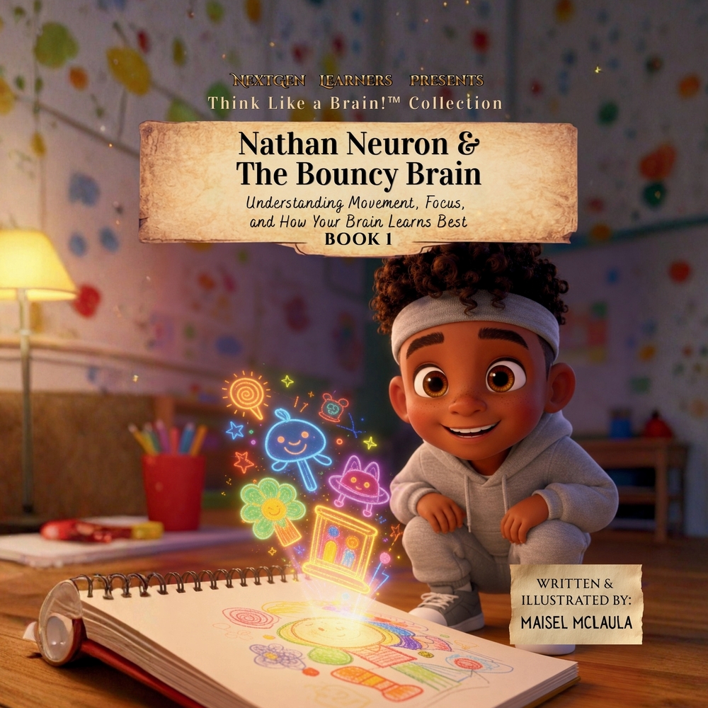 Nathan Neuron and the Bouncy Brain: Comprende el Movimiento, la Concentración y Cómo Aprende Mejor tu Cerebro cover