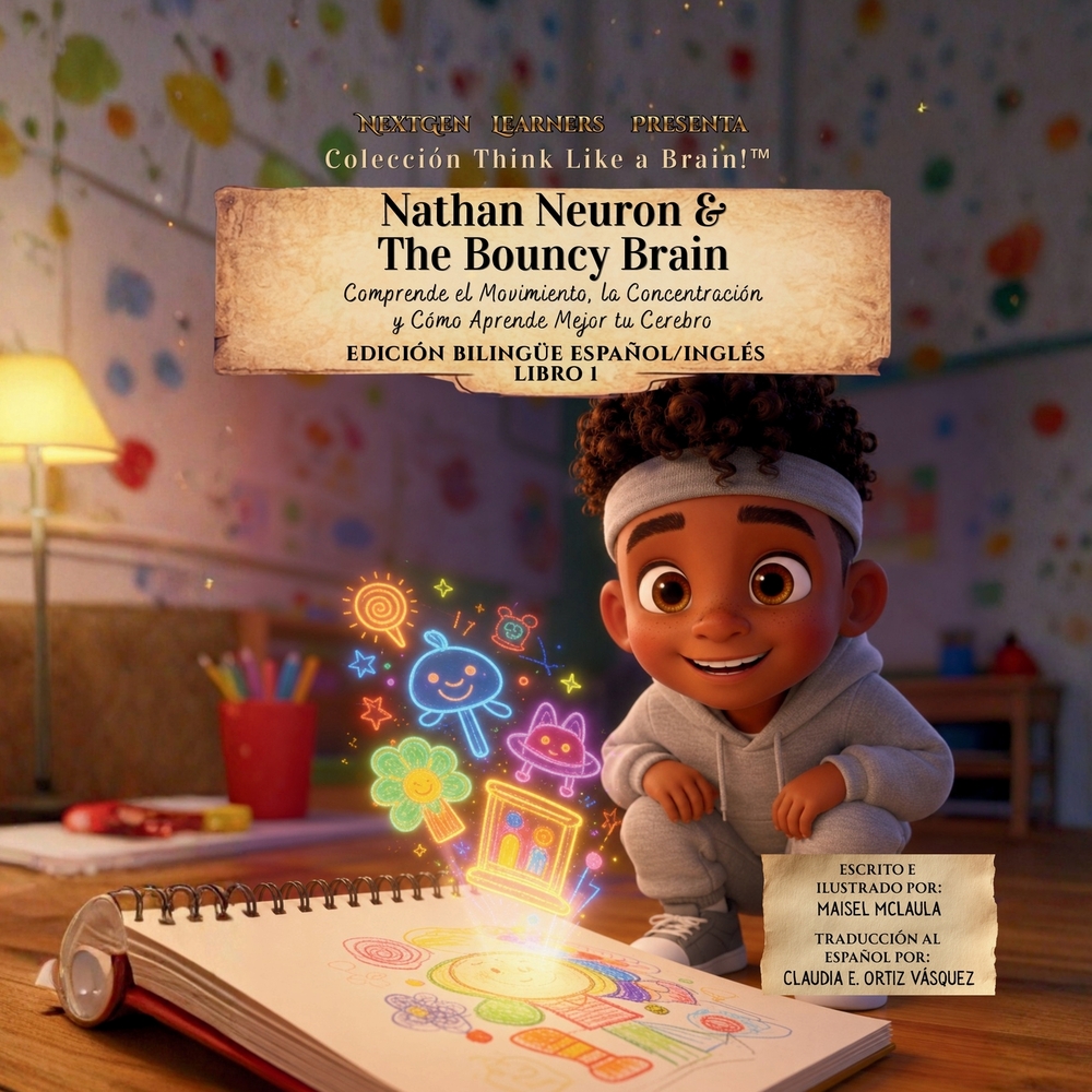 Nathan Neuron and the Bouncy Brain: Comprende el Movimiento, la Concentración y Cómo Aprende Mejor tu Cerebro cover