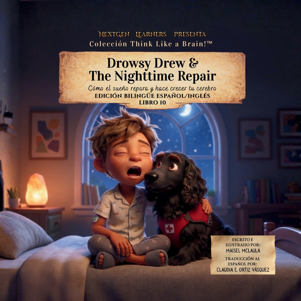 Drowsy Drew and the Nighttime Repair: Cómo el sueño repara y hace crecer tu cerebro cover