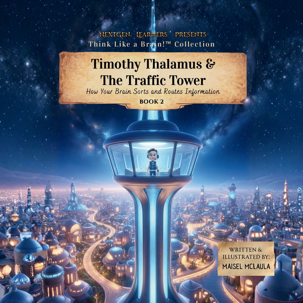 Timothy Thalamus and the Traffic Tower: Cómo tu cerebro filtra y dirige la información cover
