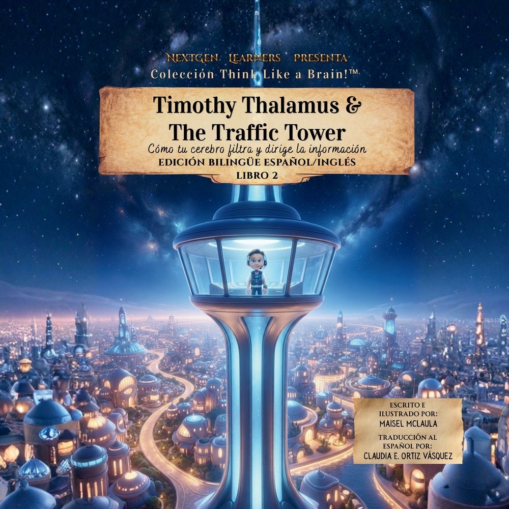 Timothy Thalamus and the Traffic Tower: Cómo tu cerebro filtra y dirige la información cover