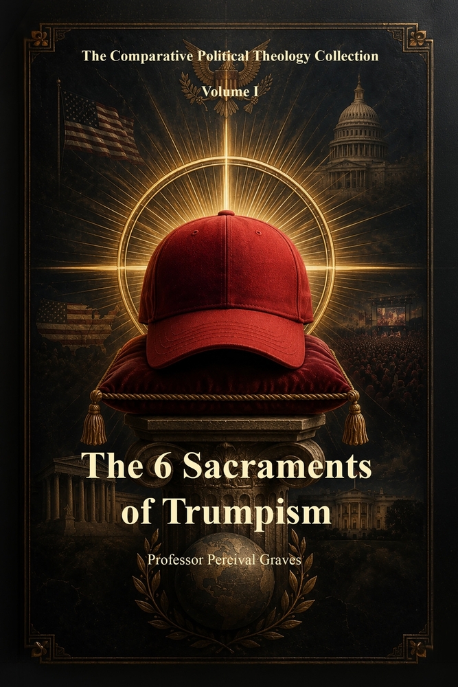 The Six Sacraments of Trumpism: A Satirical Field Guide to Modern Political Devotion cover