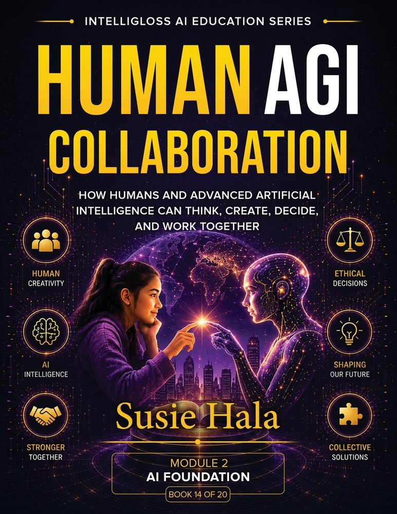 Human Agi Collaboration: How Humans and Advanced Artificial Intelligence can Think, Create, Decide and working Together cover