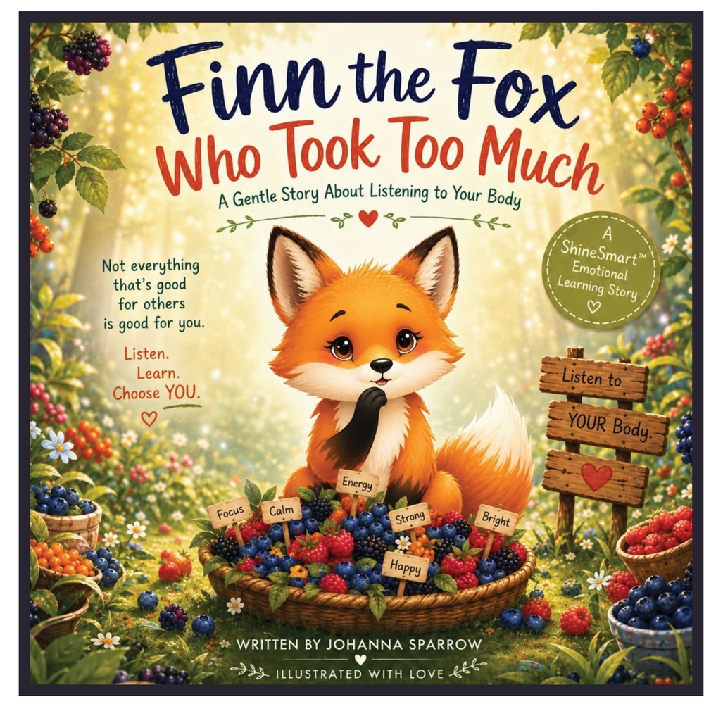 Finn the Fox Who Took Too Much A Gentle Story About Listening to Your Body cover