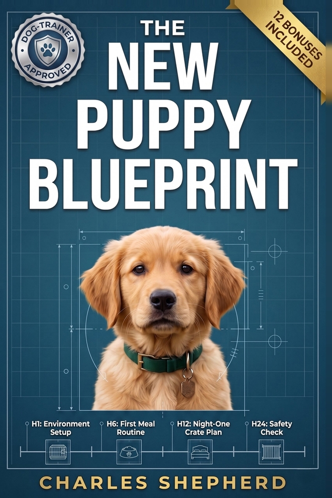 The New Puppy Blueprint: The Stress-Free Guide to Your First 48 Hours Together cover
