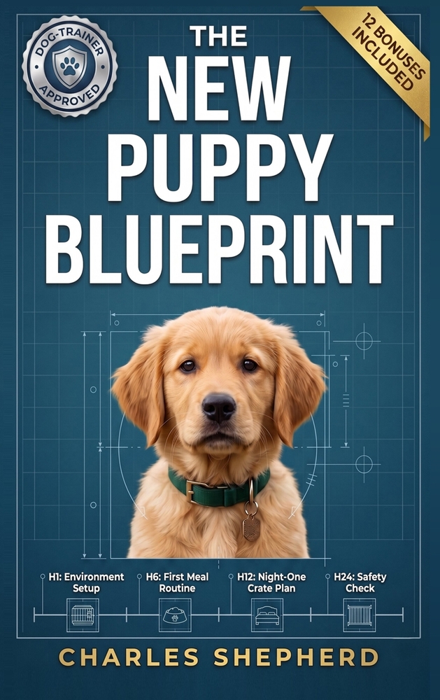 The New Puppy Blueprint: The Stress-Free Guide to Your First 48 Hours Together cover