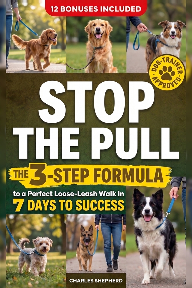 Stop the Pull: The 3-Step Formula to a Perfect Loose-Leash Walk in 7 Days cover
