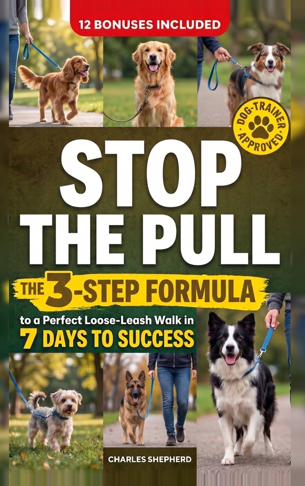 Stop the Pull: The 3-Step Formula to a Perfect Loose-Leash Walk in 7 Days cover