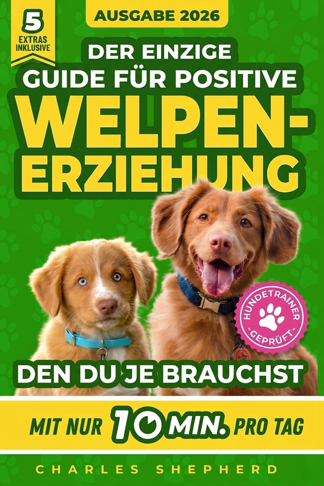 Der Einzige Guide Für Positive Welpenerziehung, Den Du Je Brauchst: Ein Schritt-für-Schritt-Leitfaden für Stubenreinheit, Sozialisierung & einen glück cover