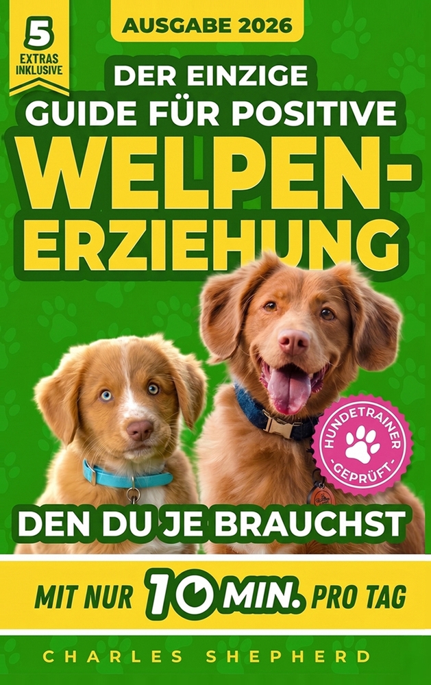 Der Einzige Guide Für Positive Welpenerziehung, Den Du Je Brauchst: Ein Schritt-für-Schritt-Leitfaden für Stubenreinheit, Sozialisierung & einen glück cover
