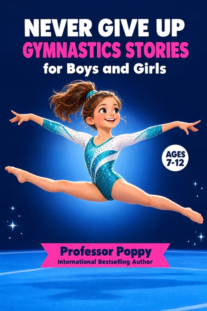 Never Give Up: Inspiring Gymnastics Stories for Boys and Girls to Build Confidence, Find Courage, and Chase Big Dreams Ages 7 to 12 cover
