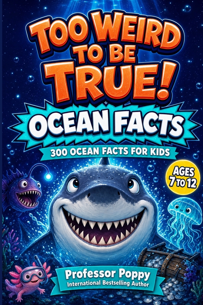 Too Weird to Be True! 300 Ocean Facts for Kids: Sharks, Deep-Sea Monsters, Glowing Creatures, Shipwrecks, and Mind-Blowing Sea Secrets Ages 7-12 cover