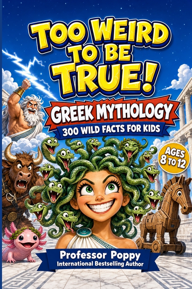 Too Weird to Be True! Greek Mythology for Kids: 300 Wild Facts About Zeus, Hercules, Monsters, Quests, and the Craziest Myths Ever Told Ages 8-12 cover