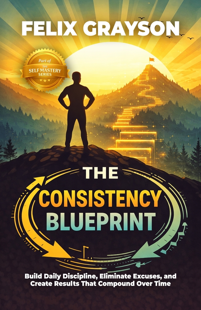 The Consistency Blueprint: Build Daily Discipline, Eliminate Excuses, and Create Results That Compound Over Time cover