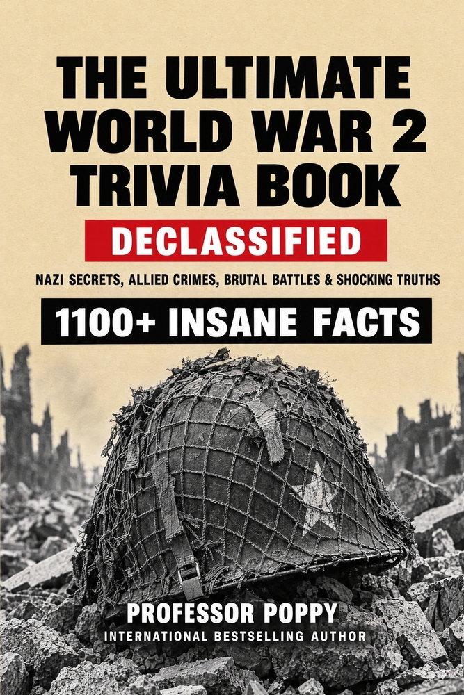 The Ultimate World War 2 Trivia Book: 1100+ INSANE FACTS: Nazi Secrets, Allied Crimes, Brutal Battles & Shocking Truths cover