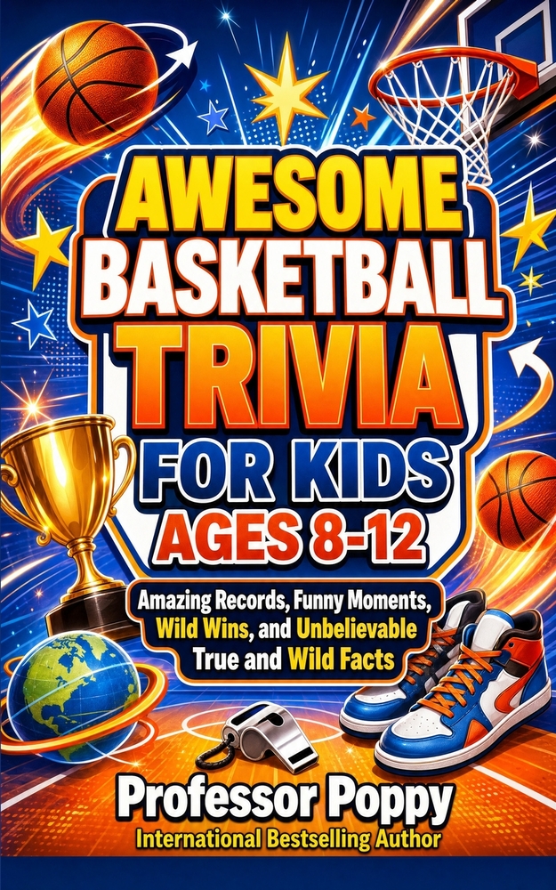 Awesome Basketball Facts & Trivia for Kids Ages 8-12: Amazing Records, Funny Moments, Wild Wins, and Unbelievable True and Wild Facts cover